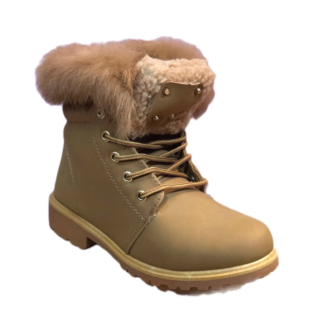 Camel Fleece Lined Boots