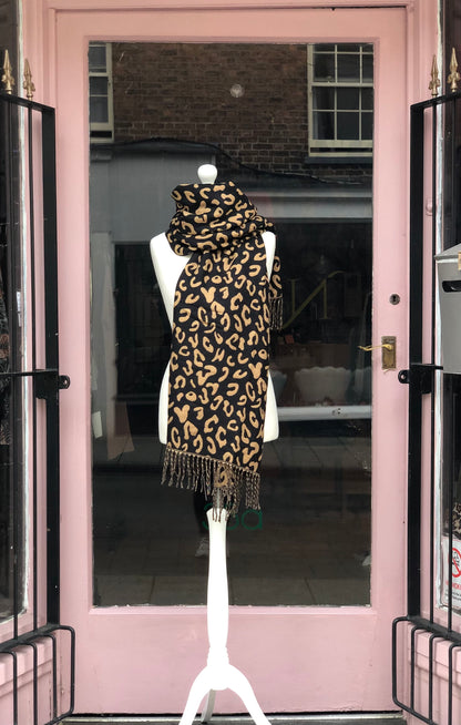 Animal Print Reversible Scarves