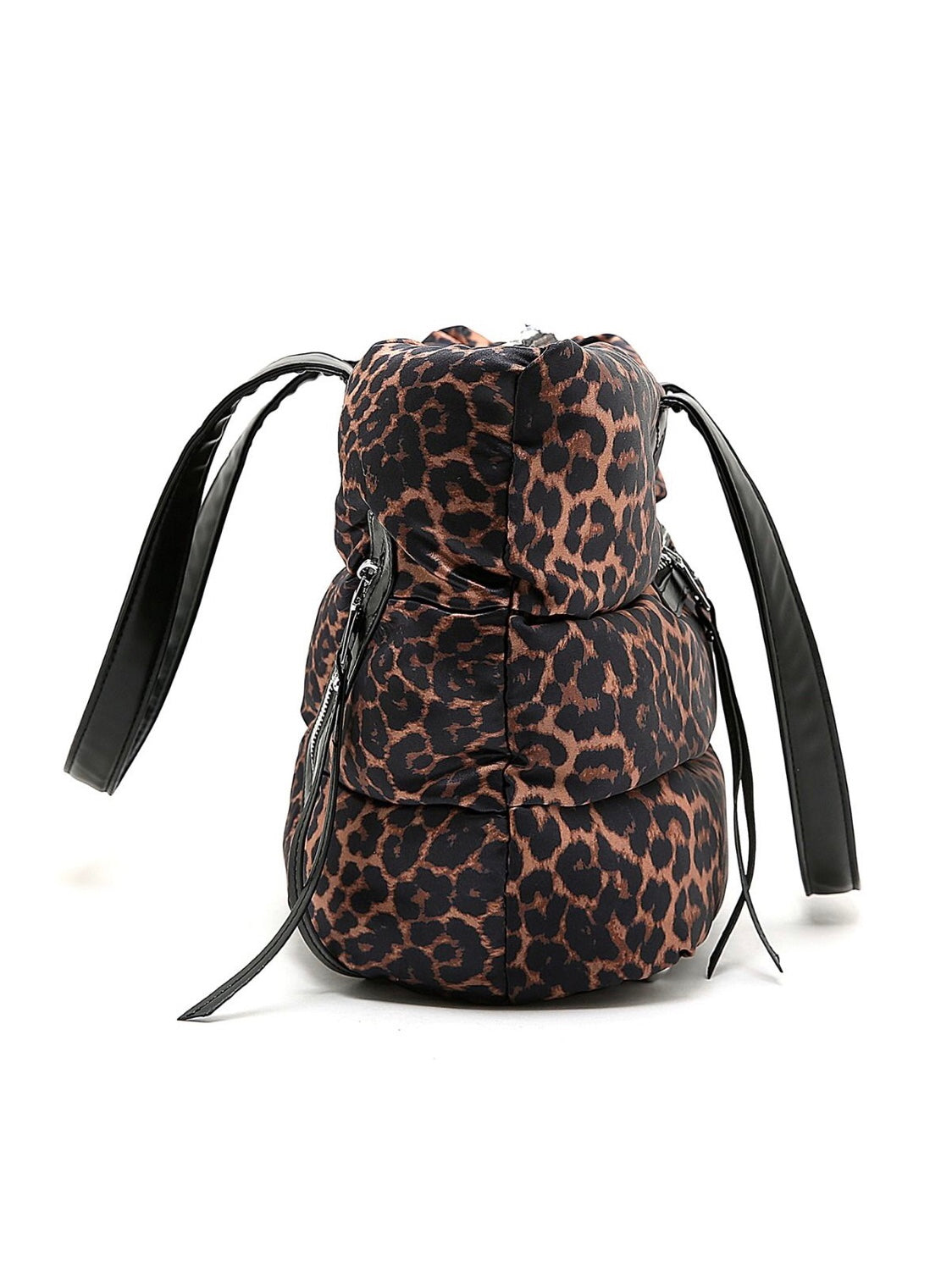 Animal Print Puffer Jacket Tote Bag