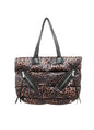 Animal Print Puffer Jacket Tote Bag