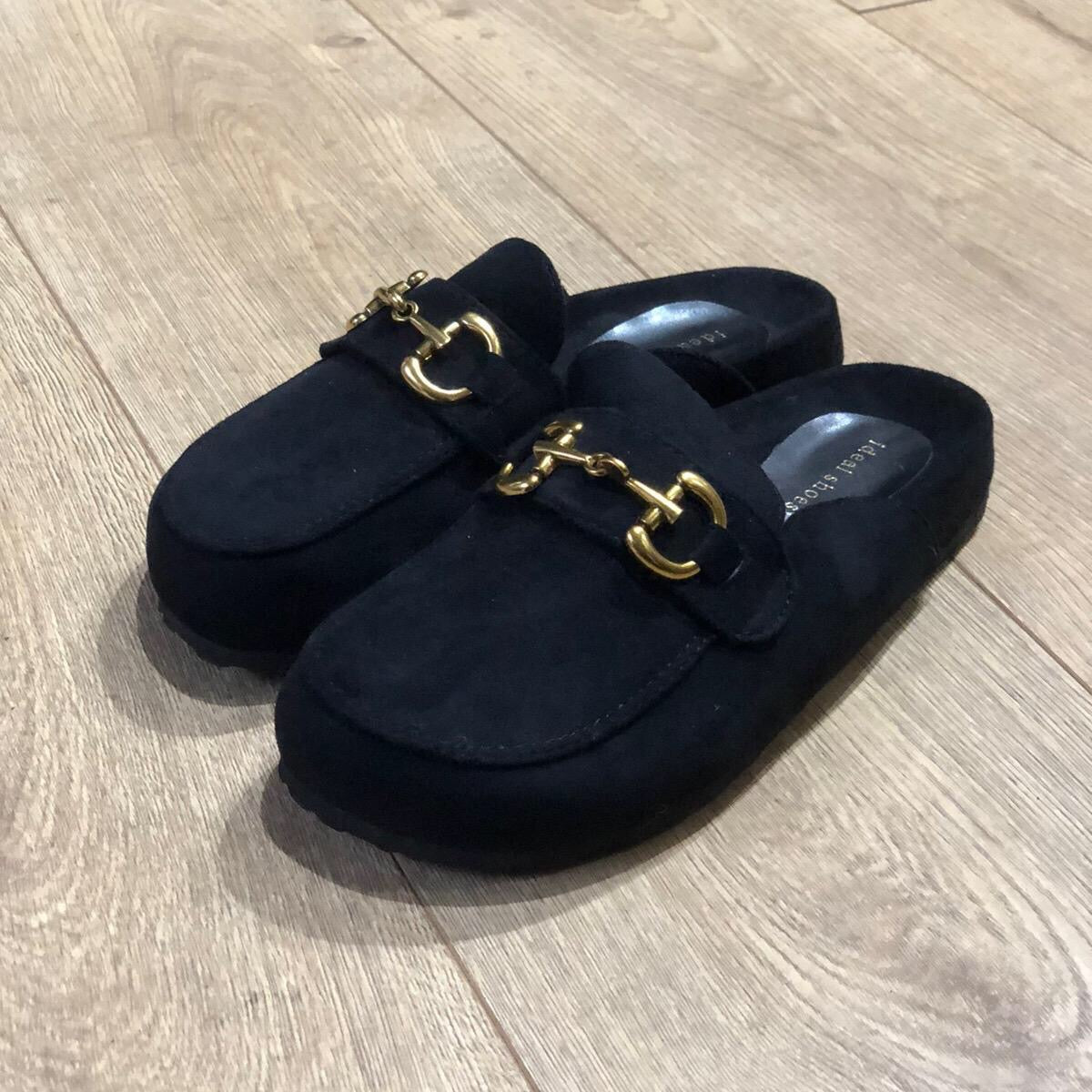 Black Closed Toe Mule