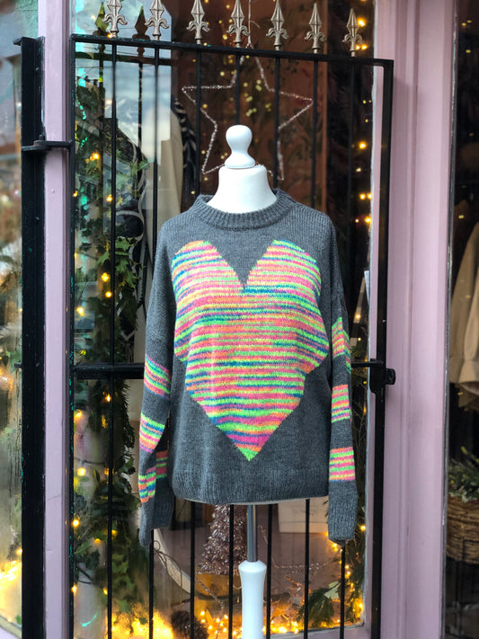 Neon Heart Jumper